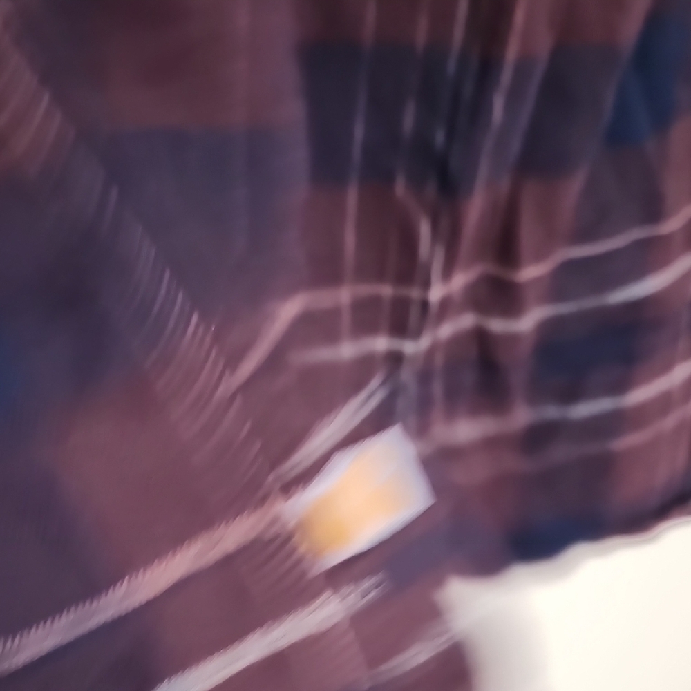 Carhartt Red and Blue Flannel Button Down Shirt - Picture 6 of 6